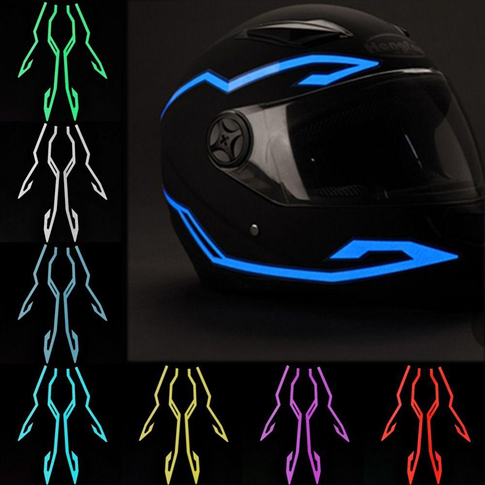 LED Cold Light Helmet Strip EL Sticker Riding Signal Led Helmet Light Strip Motorcycle Bike