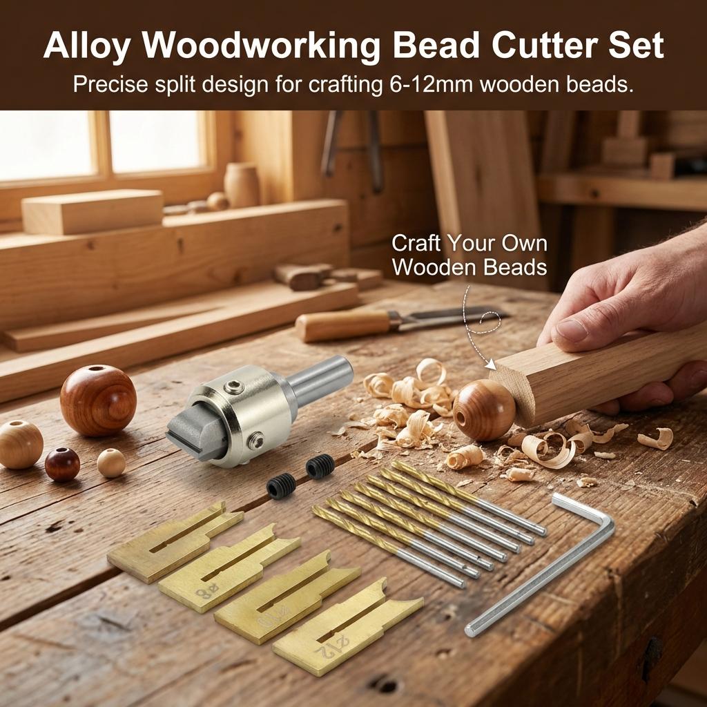 Alloy Tool Woodworking Bead Cutter Separate Design Precision Durable For Woodworking And Bead Making