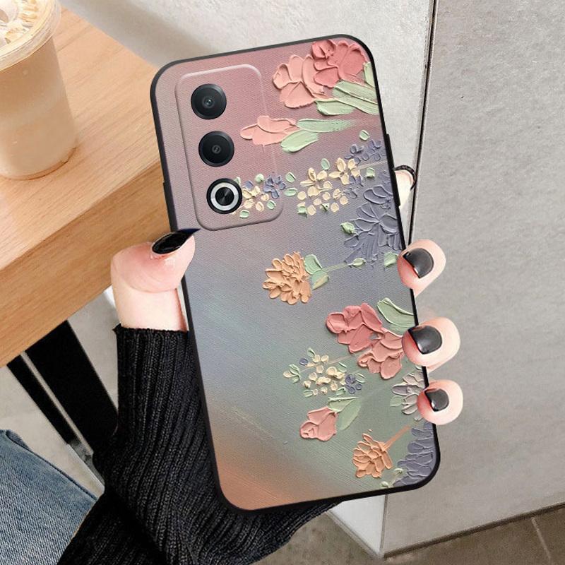 Чехол для OPPO A80 5G Модный чехол с принтом Ударопрочный Мягкий чехол-оболочка из ТПУ-силикона Для телефона OPPO A3Pro K12X 5G Чехол