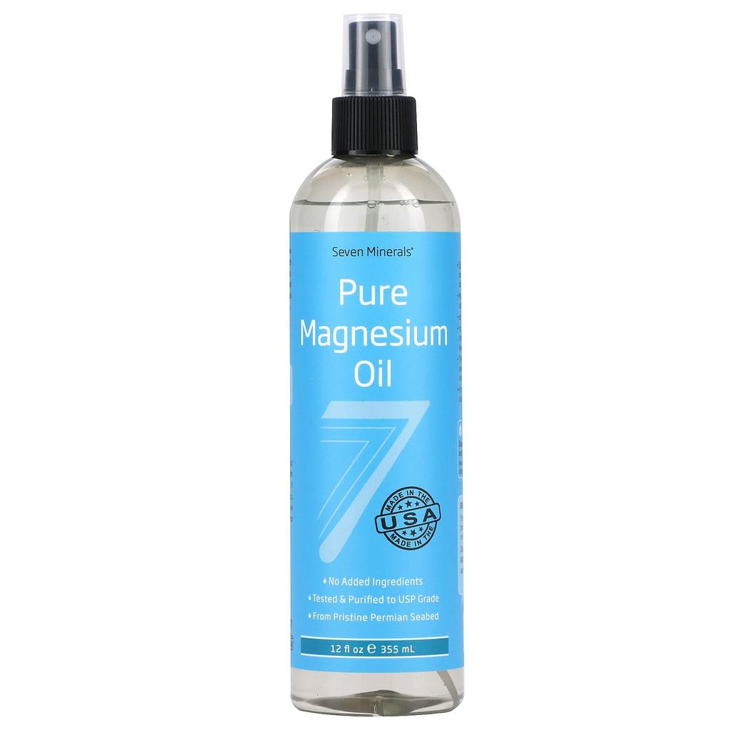 Seven Minerals Pure Magnesium Oil, 12 Fl Oz (355 Ml)