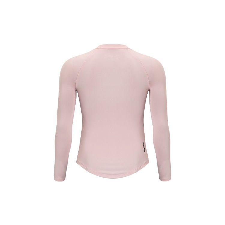 Under Armour Casual Round Neck Running Training Long Sleeve T-Shirt Women Tops Pink 1368179-676