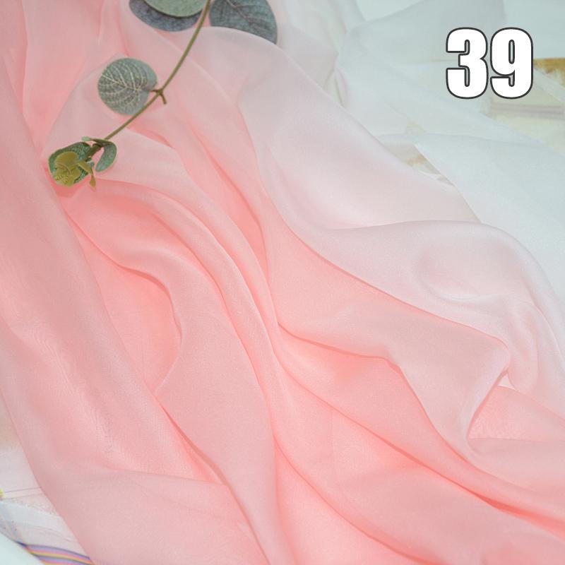 1/2/3M Ткань Шифон с Градиентом Органза Тюль Для DIY Платья Ханьфу Сценического Костюма Свадебной Вечеринки Декор Швейные Поделки