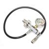PCP Air Fill Station Filling Adaptor for 5000psi Paintball Air Rifle SCBA Paintball HPA Tank with 24" Hose Black+Silver