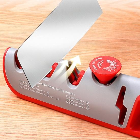 Регулируемая креативная точилка 4-в-1 с расширенной ручкой, удобная ручка, противоскользящая многофункциональная кухонная точилка, инструмент