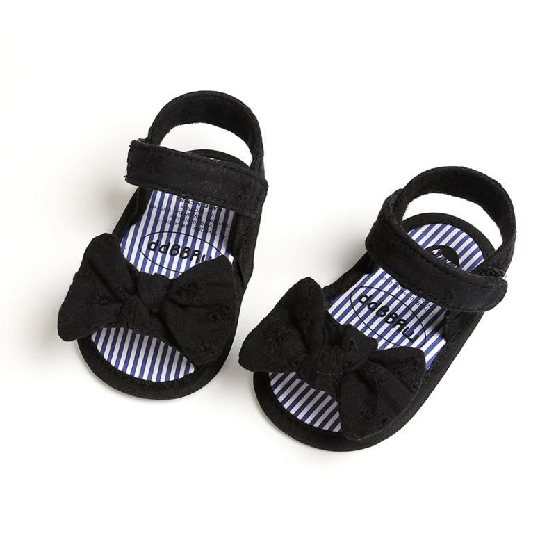 Children Baby Kids Boys Girls Shoes Non-Slip Canvas Bowknot Toddlers Newborn Infant Sandals
