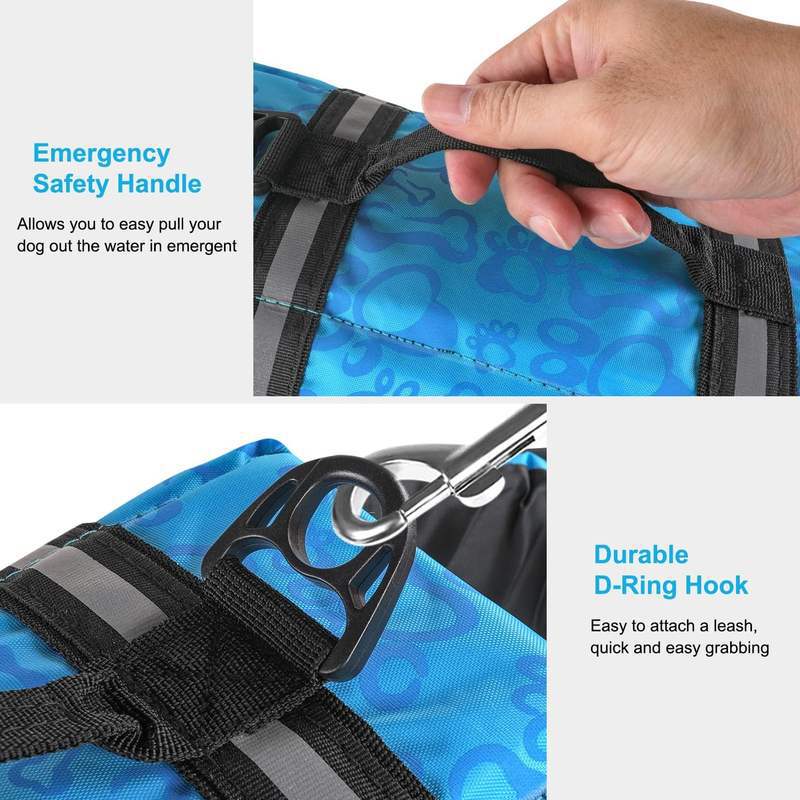 Pet Life Jacket Dog Swimming Vest Small Dogs Buoyancy Coat Summer Pet Supplies Life-saving Jacket