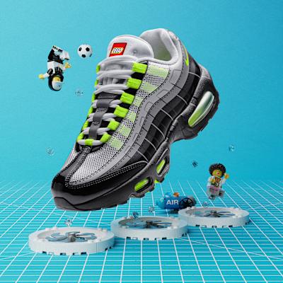Nike Air Max 95 LEGO Неоновый (PS)