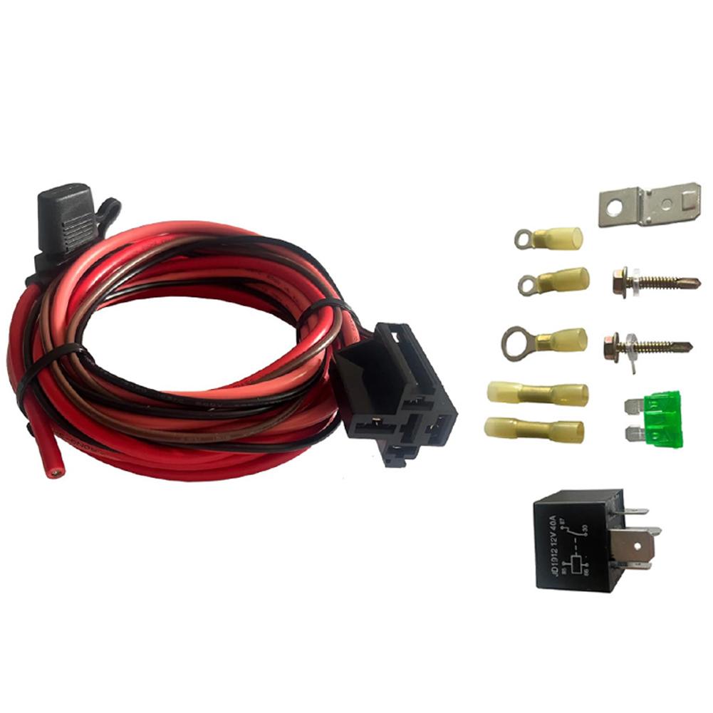 Electric Fuel Pump Relay Kit, Fuel Pump Wiring Harness Bypass, Fuel Pump Relay Replacement, 40-Amp Waterproof Relay
