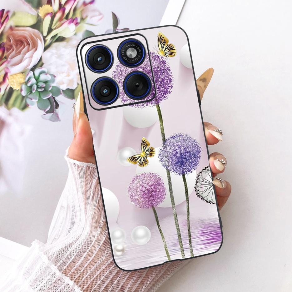 For Motorola Edge 70 Case XT2601-2 Cute Cat Peacock Painted Cover Soft Silicone Case For Motorola Edge 70 Fusion Edge70 5G Shell