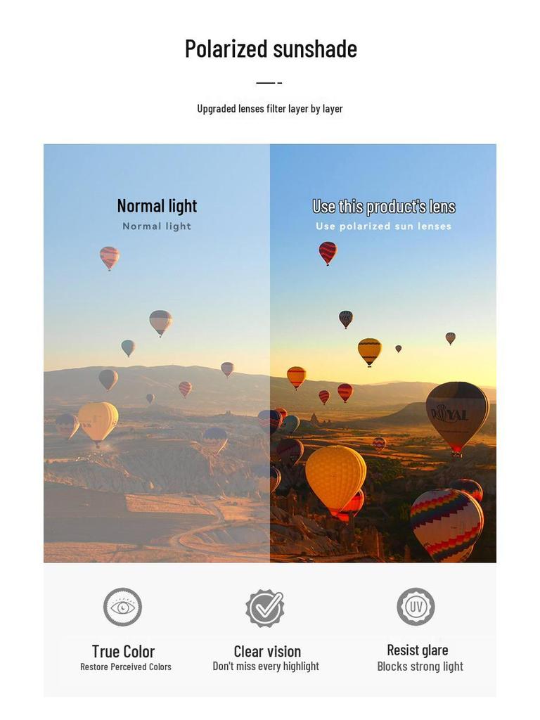 Солнцезащитные очки с регулируемым затемнением и поляризацией ND9: Ретро, Защита от УФ-лучей, Идеально для рыбалки и вождения