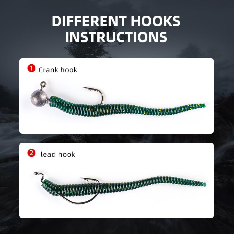 BEARKING Мягкие приманки Worm, 8 см, 1,12 г, 20 шт./пакет, искусственные силиконовые приманки для рыбалки, окуня, щуки, гольяна, приманки для плавания, отсадки, пластиковые приманки