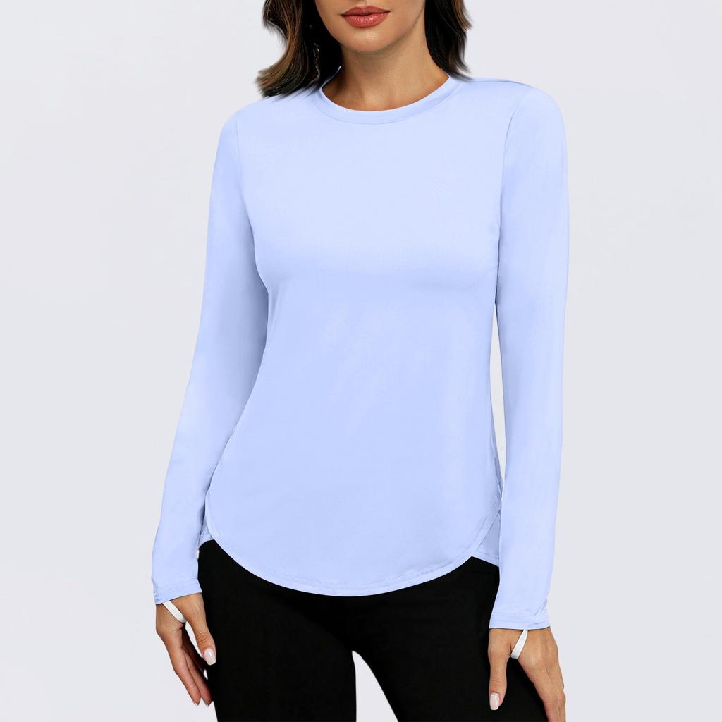 Женская рубашка Sunblock Ice Silk с длинным рукавом Upf 50+, легкая быстросохнущая футболка для походов