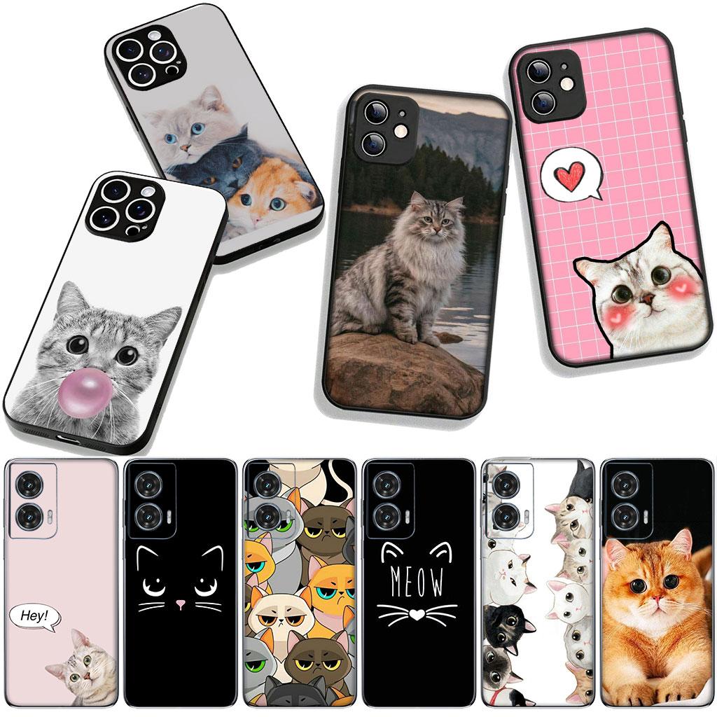 Чехол для Xiaomi Poco F7 F6 F8 Ultra F5 X7 X6 X5 X3 NFC M7 M6 Pro C85 C75 C65 C71 C61 Coque Чехол для телефона Кот Мяу Милый