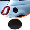 Piano Glossy Black Door Fuel Tank Cover Gas Cap Tank Trim For Fiat 500 2016-2024
