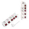 Power strip 4x socket 5 switches Logilink 230V 3600W 1.5 m white