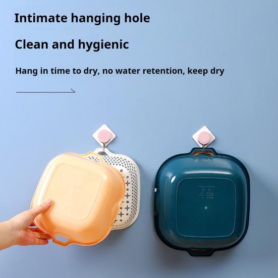 8 Pcs Kitchen Draining Bowl Hollow Out Quick Drainage with Small Ears Drain Basket Fruite