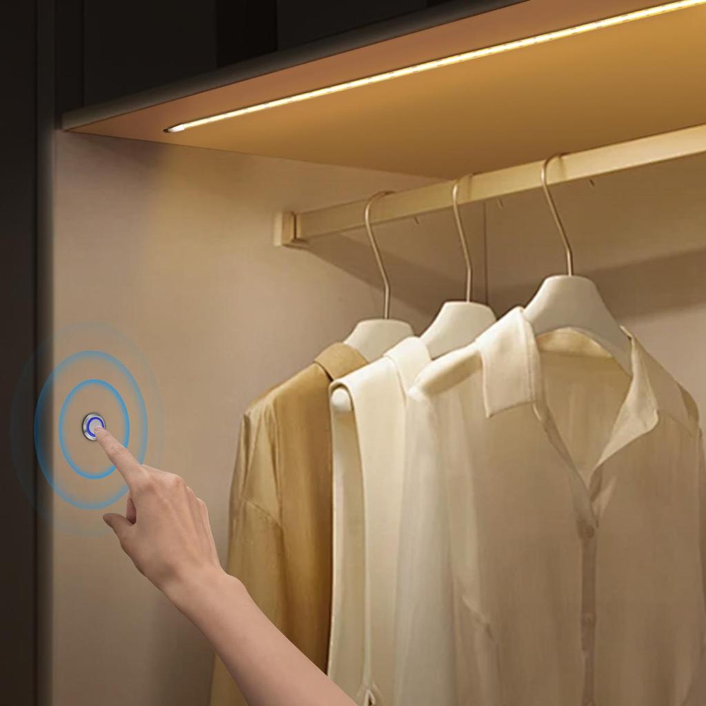 Сенсорный датчик с регулируемой яркостью COB светодиодная лента USB 5 В встраиваемый сенсорный выключатель светодиодная лента DIY книжный шкаф витрина подсветка телевизора лампа