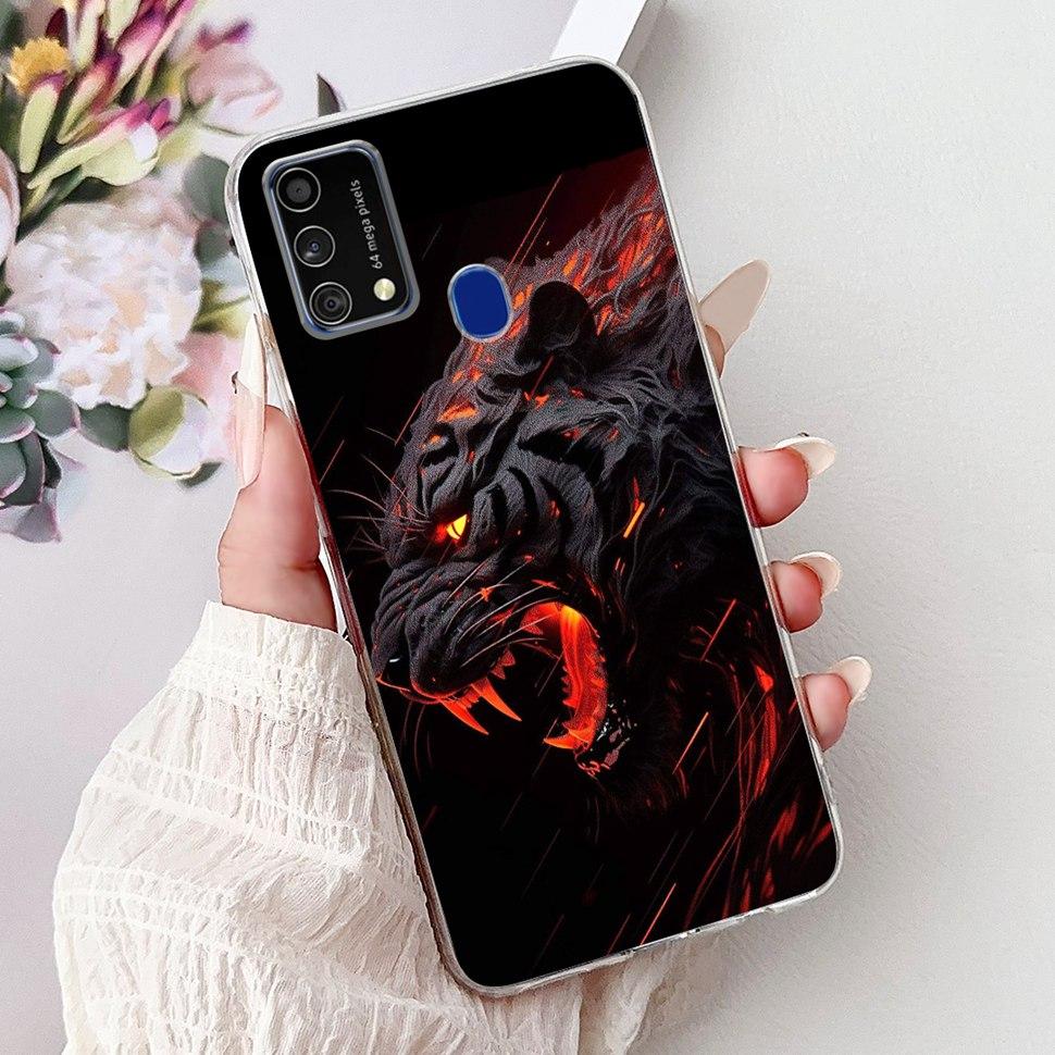 Cute Cat Caroon Cover For Samsung Galaxy A21s Case Soft Silicone Fundas Phone Cases For Samsung A 21s A21s SM-A217F Full Bumper