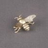 Little Bee Brass Sculpture Cute Insects Decorative Figurines Copper Honeybee Souvenir Home and Garden Decoration Miniatures