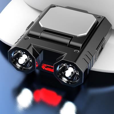 XPE LED Налобный фонарь с зарядкой USB Type-C 1500 мАч, 5 режимов, IPX4, плавная регулировка яркости, индикация мощности для рыбалки, кемпинга