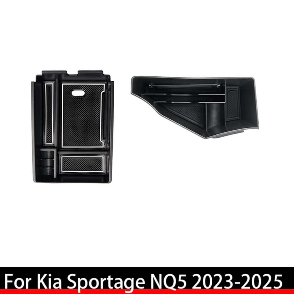 2PCS Car Central Console One Row Cup Holder Water Cup Storage Box For Kia Sportage NQ5 -2026 Accessories LHD/RHD