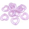 Home Party Supplies Acrylic Creative Vertical Hole 10Pcs Hollow Handmade Love Heart Beads for Necklace Earring Making Fashion Pendants