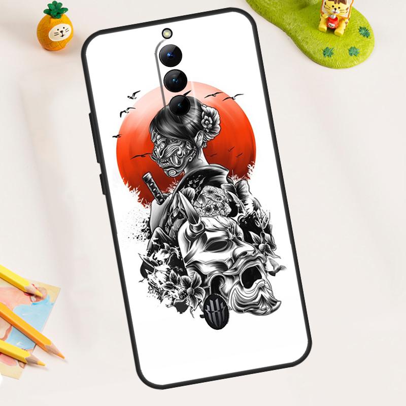 Japanese Samurai Ninja Case For ZTE Nubia RedMagic 11 Pro 10 9 8 8S 9S 10S Pro Plus 5G 5S 6 7 6S 7S Pro 11 Air Cover