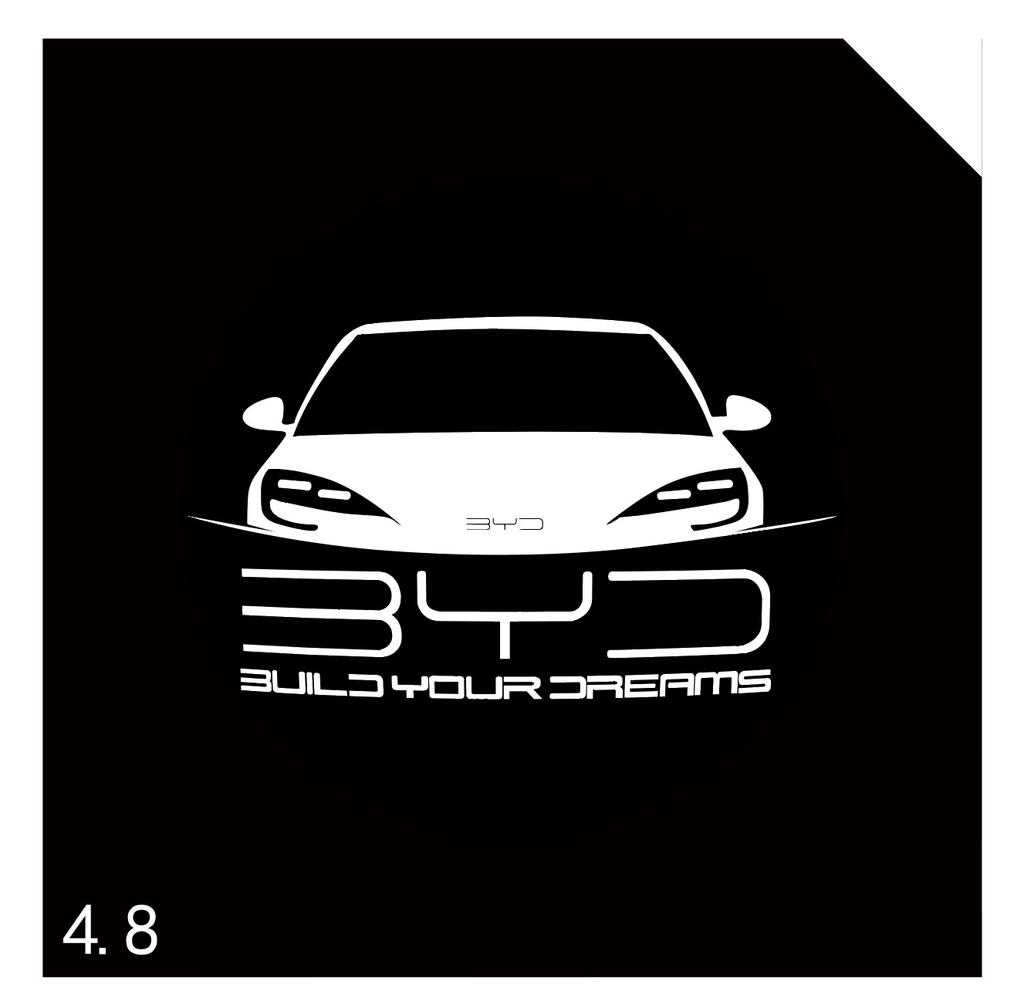 ABAE1 Подходит для приветственных огней дверей автомобиля BYD Высококачественный, не выцветающий приветственный свет Для BYD BYD Han Qin Song Автомобильный приветственный свет