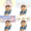 Adorable Crayon Shin-chan Figurine In Kimono Pvc Anime Car Dashboard Decoration