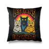 Gaslight Gatekeep Girlboss Lesbians Eat What Throw Pillow Covers Funny Cat Cushion Cases Pillowcases cm x cm