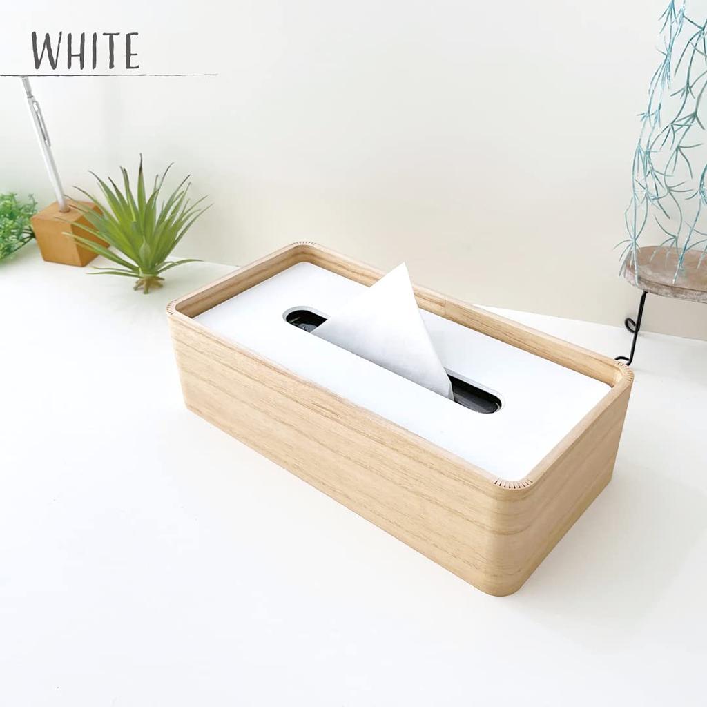 KATOMOKU Tissue Case 2 km-122 Paulownia Wood (White & Black)
