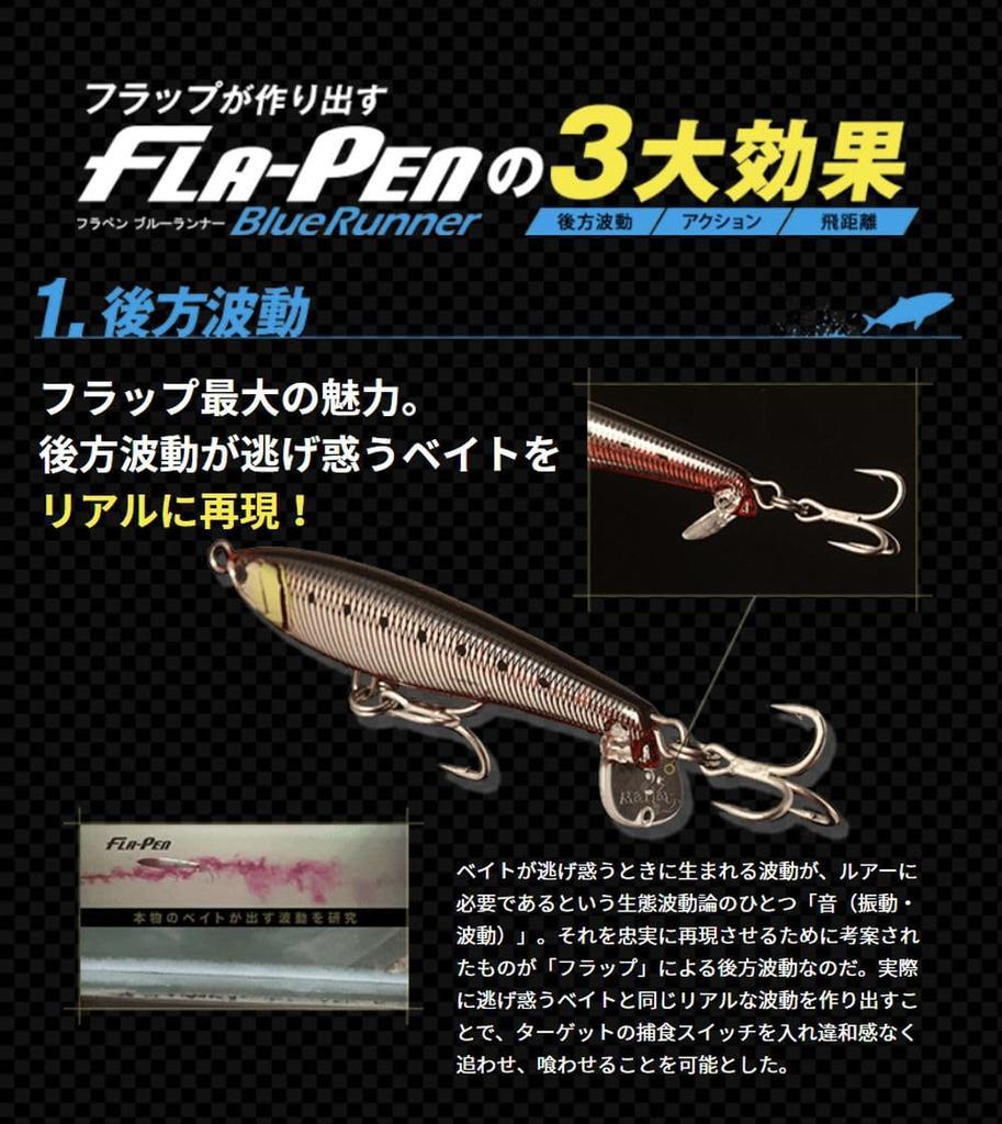 Maria Lure Flapen Blue Runner S115 B24D Хамелеон С прорезью Светящийся