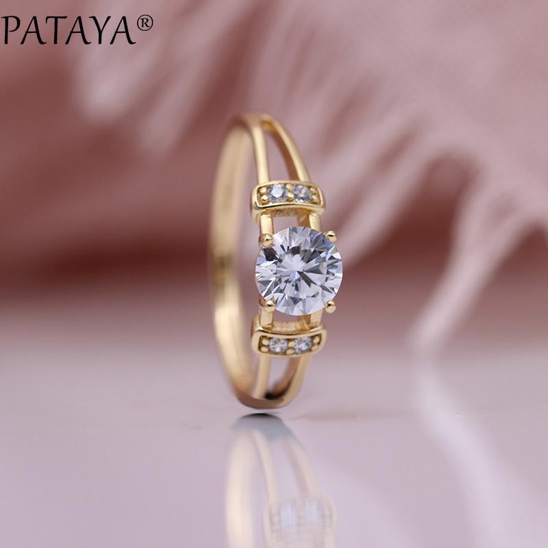 Кольцо с цирконом PATAYA, 1 шт