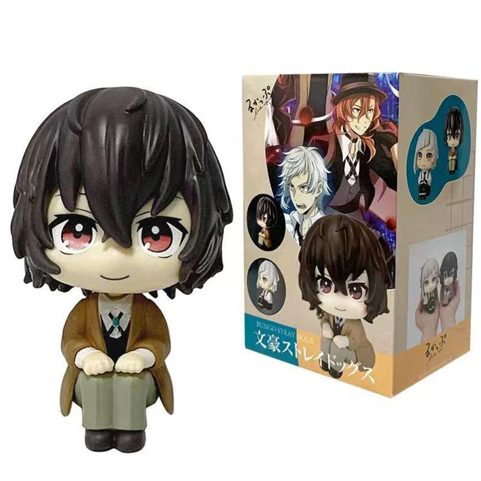 Оригинальная фигурка MegaHouse Look up Bungo Stray Dogs dazai osamu & Nakajima Atsushi 10 см, модель Q-версии, аниме-игрушки