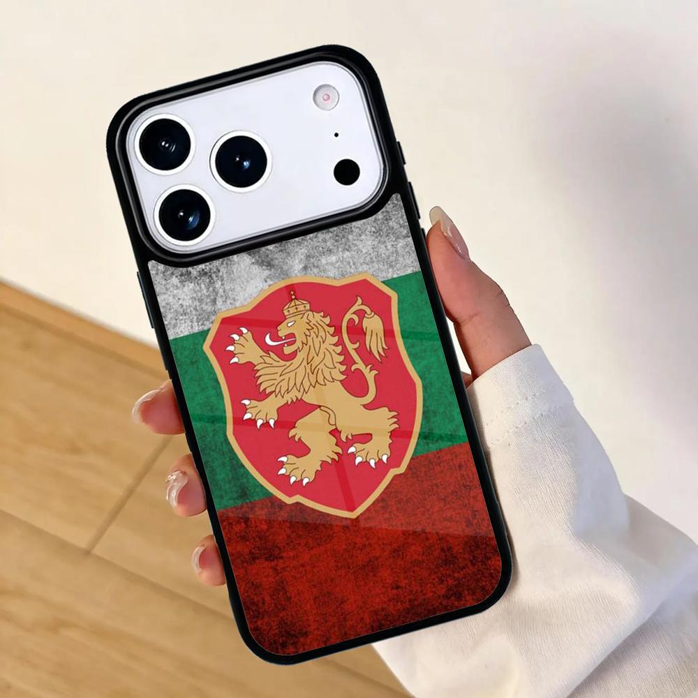 Bulgaria Flag Passport Map Mobile Phone Case for IPhone 17 AIR 16pro Max 15 14 13 12 11 Bumper Cover