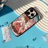 Nine-tailed fox art fashion design Phone Case for iPhone 17 16 e 15 14 13 12 Pro Max Sheepskin Silver-edged protective case