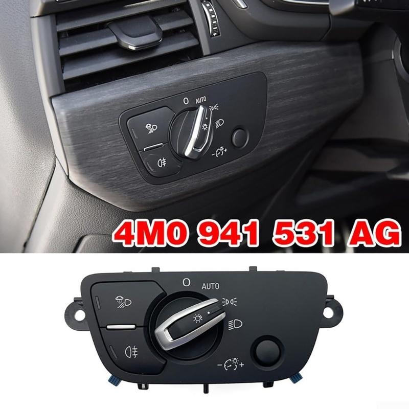 Car Front Headlight Switch 4M0941531AG 16939698 Replacement Auto Headlight Adjuster Switch 4M0941531AA