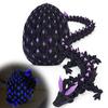 3D Printed Dragon Egg Figurine Movable Joints Luminous Loong Figure Fidget Toy Dragon Egg with Articulated Dragon Inside Decoration Ornament