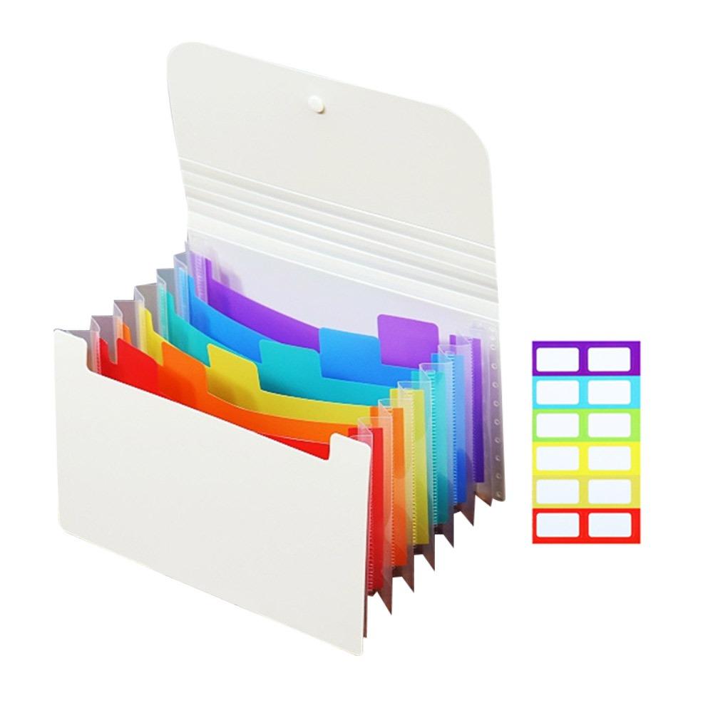 Large Capacity Organ Bag 7 Layer File Pouch Portable A6 File Folder