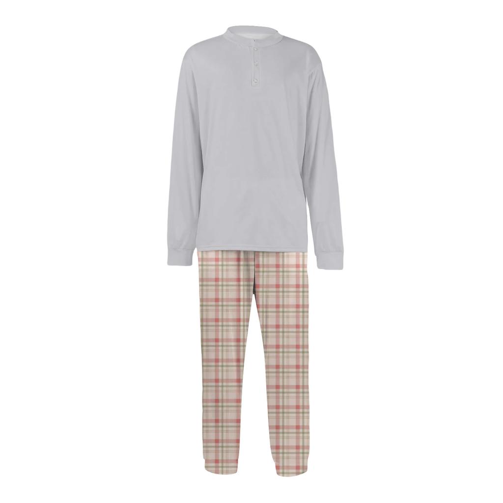 Men's Pajama Set, Long Sleeve And Long Pants, Two-piece Set