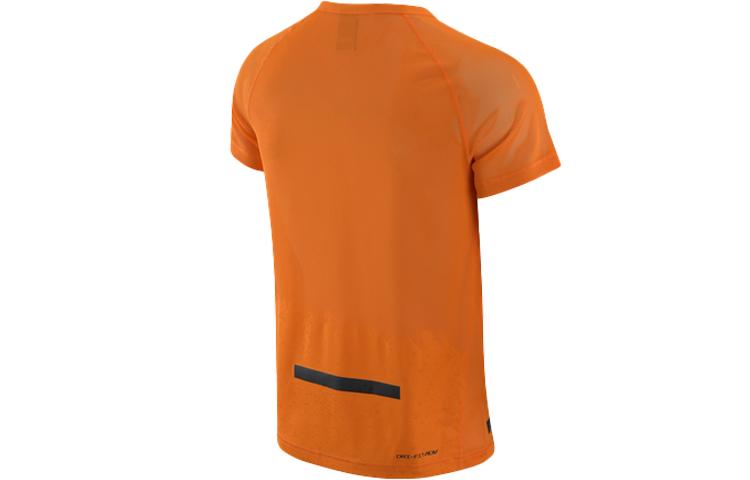 Nike Мужская футболка для бега Ярко-оранжевая DX0854-836