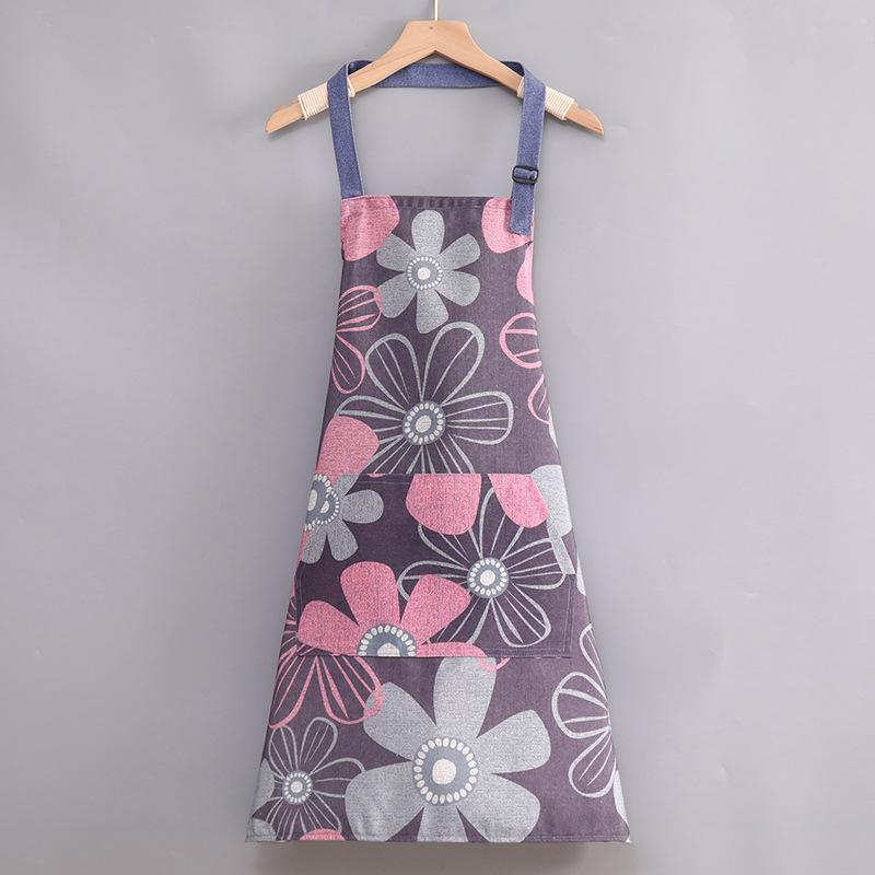 1pc Cartoon Sunflower Apron, Summer Thin, Adjustable Strap Women'S Sleeveless Kitchen Apron Home Kitchen Clean
