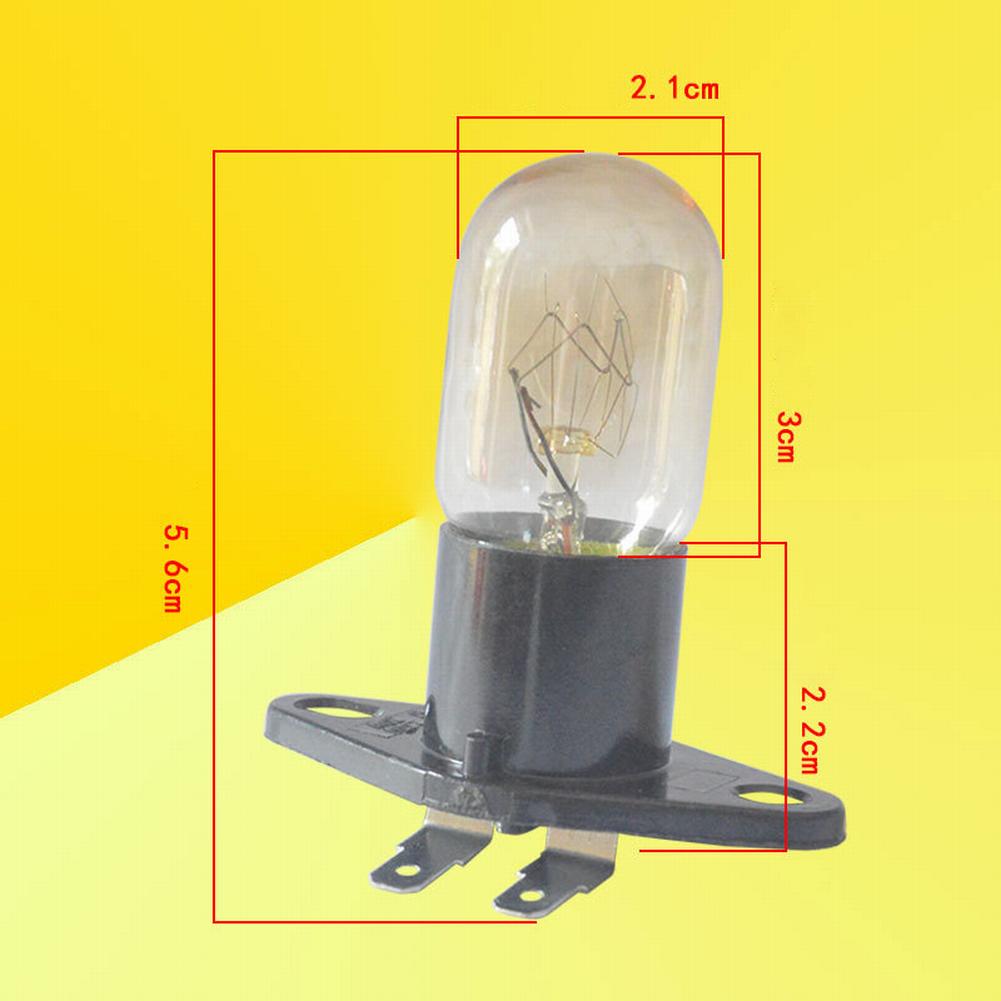 2A 250V 25W Microwave Oven Bulb Refrigerator Lighting Bulb Base Design With Holder Fit For Midea Most Brand