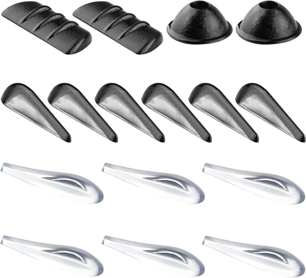 Wind Reducing Spoiler Strips, 16 Piece Prevention, Wind Noise Reduction, PVC Material, Easy to