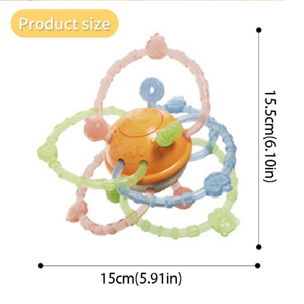 Grab Ball Baby Toy Soft Silicone Rattle Hand Grab Manhattan Round Ball  Baby Toy