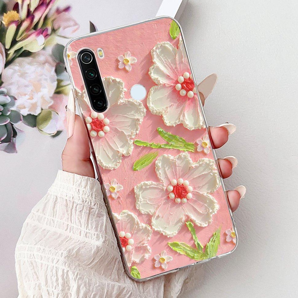 6.3" Silicone Case For Xiaomi Redmi Note 8 Soft TPU Cute Patterned Cover Case For Redmi Note 8  Note8 Protective Shell Bumper