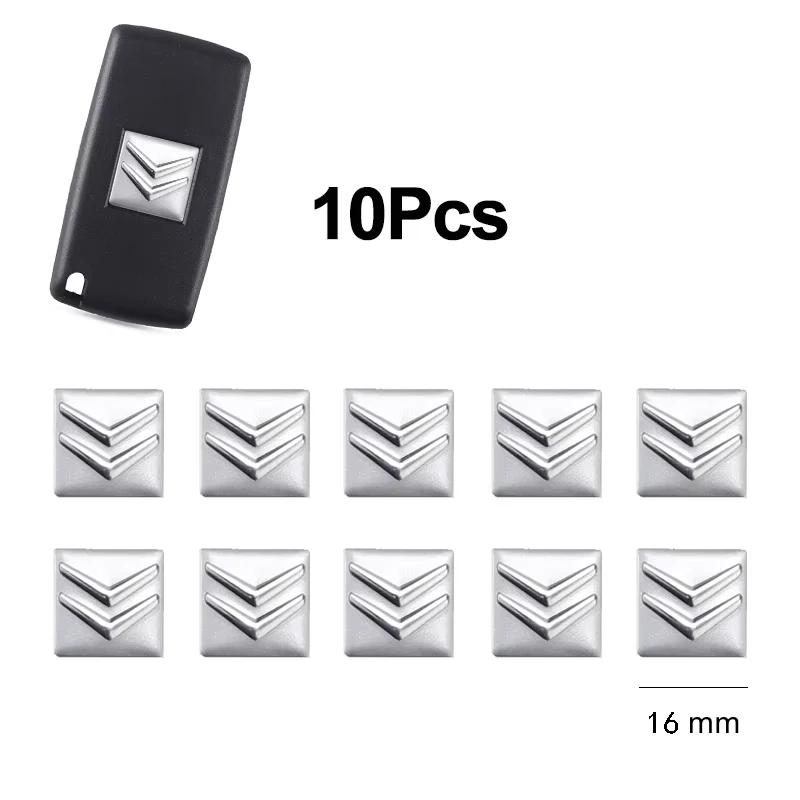 16mm Aluminum Car Emblem Key Sticker Accessories For Citroen C1 DS3 C2 C3 Vts C4 Saxo C4L C5 C6 C8 Xsara C3-XR Picasso Berlingo