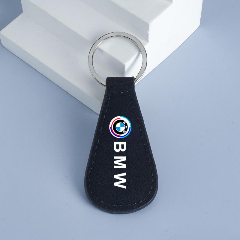 Car Keychain Emblem Leather Keyring Pendant For BMW 50th E46 E90 E60 F30 F10 E39 E36 F20 G30 G20 E87 E92 E91 E30 F11 F31 X2 X3 ydbn48