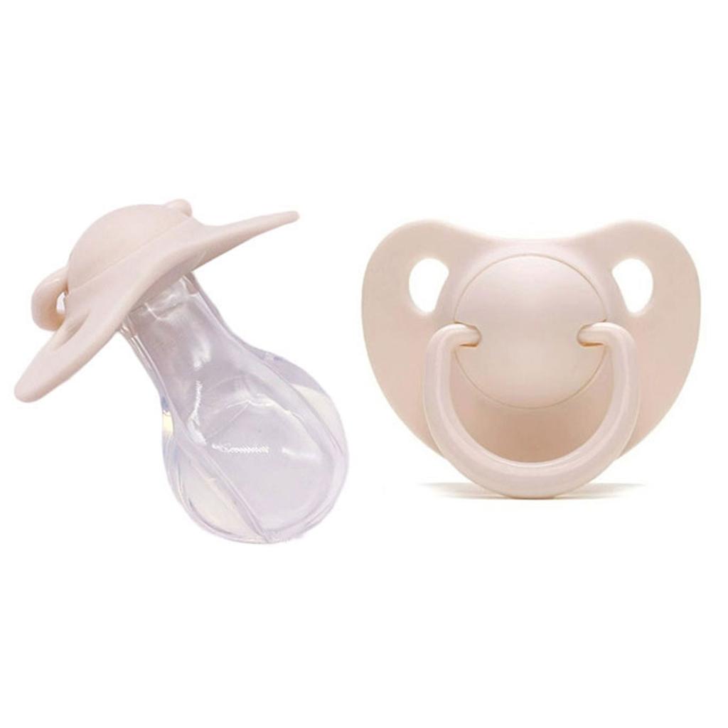 Stress Relief Adult Pacifier Soft Silicone Male Female Soother Pacifier Ergonomic Reduced Snoring for Anxiety Reduction