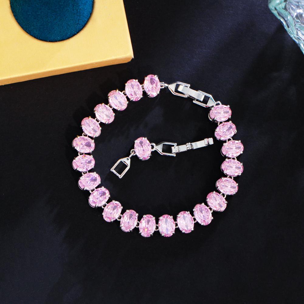 CMM Высокое качество, несколько вариантов цвета, AAA, цирконий, серебристый, женские ювелирные изделия, теннисный браслет для женщин